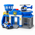Speelgoed politiebureau met politieauto en helikopter