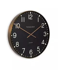 Klok clocksmith L zwart/goud