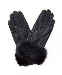 Handschoenen Fur Trimmed Black