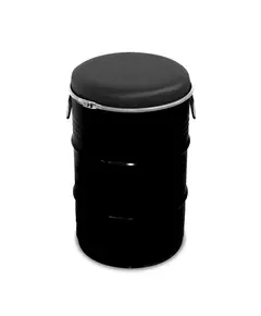 Barrelkings Barrel seat industrieel kruk 60L olievat zwart