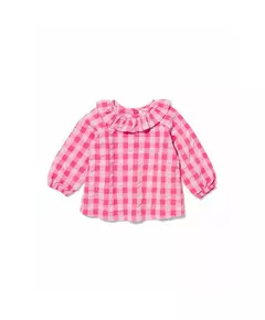 baby shirt ruiten roze