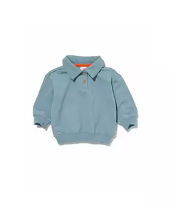 baby sweater met polokraag blauw