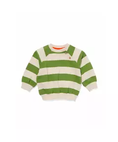 baby sweater strepen groen