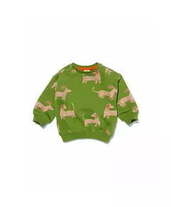 baby sweater hond groen