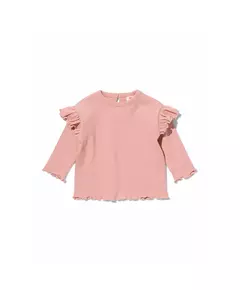 baby shirt rib roze
