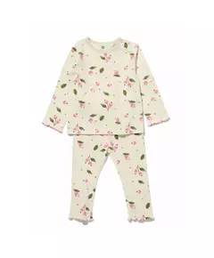 baby pyjama katoen rozenbottel gebroken wit