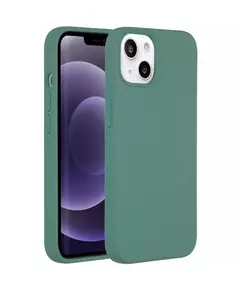 Accezz Liquid Silicone met MagSafe voor Apple iPhone 13 Telefoonhoesje Groen