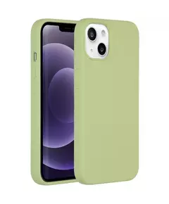Accezz Liquid Silicone voor Apple iPhone 13 Telefoonhoesje Groen