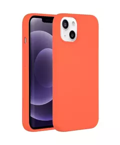 Accezz Liquid Silicone voor Apple iPhone 13 Telefoonhoesje Oranje