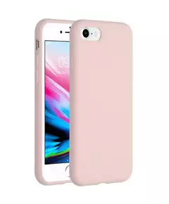 Accezz Liquid Silicone voor Apple iPhone SE (2022 / 2020) / 8 / 7 Telefoonhoesje Roze