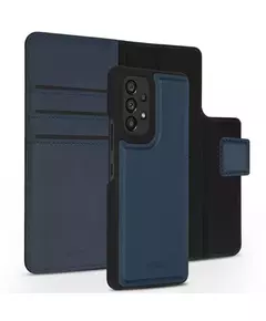 Accezz Premium Leather 2 in 1 Wallet Book Case voor Samsung Galaxy A53 Telefoonhoesje Blauw