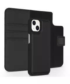 Accezz Premium Leather 2 in 1 Wallet Book Case voor Apple iPhone 13 Mini Telefoonhoesje Zwart