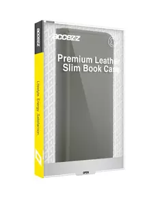 Accezz Premium Leather Slim Book Case voor Apple iPhone 13 Telefoonhoesje Groen