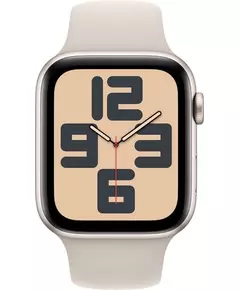 Apple Watch SE (2022) 4G 44mm Starlight Aluminium Sportband S/M Smartwatch