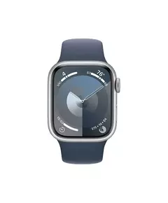 Apple Watch Series 9 41mm Zilver Aluminium Sportband S/M Smartwatch Blauw