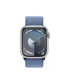 Apple Watch Series 9 41mm Zilver Aluminium Sport Loop Smartwatch Blauw