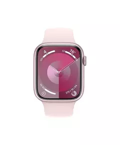 Apple Watch Series 9 45mm Roze Aluminium Sportband M/L Smartwatch Roze