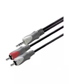 Scanpart audio kabel 3.5mm jack - 2xRCA 1,5m Mini jack kabel