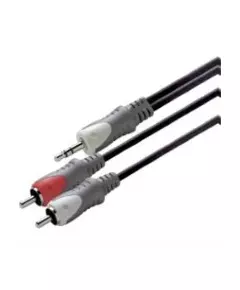Scanpart audio kabel 3.5mm jack - 2xRCA 3,0m Mini jack kabel