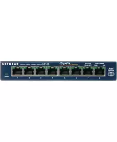 Netgear Prosafe GS108GE Switch Blauw