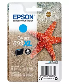 Epson Singlepack Cyan 603XL Zeester Inkt Blauw
