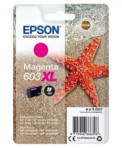 Epson Singlepack Magenta 603XL Zeester Inkt Paars