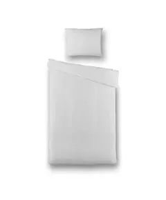Dekbedovertrek Percale Uni - Eenpersoons (140x240 cm) - Off-white Percale katoen - Dessin: Effen - Presence 