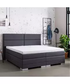 Elektrisch Verstelbare 2-Persoons Boxspring - Thor - Antraciet 180x200 cm - Pocketvering - Inclusief Topper 
