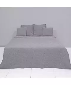 Bedsprei Stonewashed Grey 230 x 260 cm