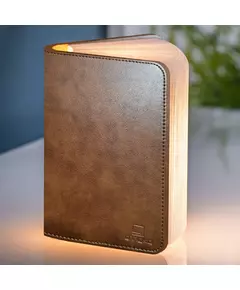 Gingko Mini Smart Book Light Brown Leather