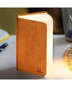 Gingko Mini Smart Book Light Linen Fabric Harmony Orange