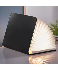 Gingko Large Smart Book Light Black Leather