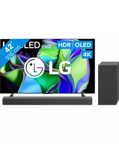 LG OLED42C34LA + Soundbar