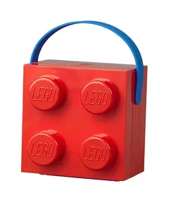 Lego Lunchbox Brick 4 met handvat - Rood