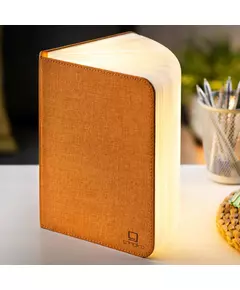 Gingko Large Smart Book Light Linen Fabric Harmony Orange