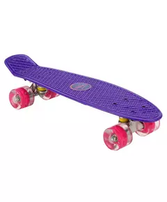 Flip-Ít skateboard met ledverlichting 55,5 cm paars/roze