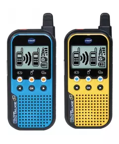 walkie talkie KidiTalkie 27,9 cm blauw/geel 2 stuks
