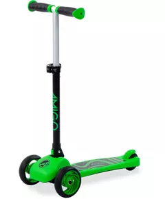 Twister opvouwbare 3-wiel kinderstep met voetrem groen/zwart