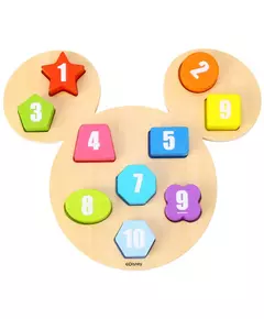 Mickey Mouse Houten Getallenpuzzel 24 maanden 11-delig