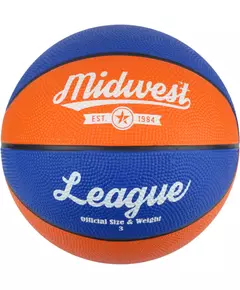 League Basketbal unisex blauw/oranje maat 7