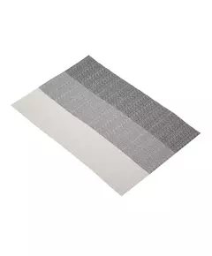 Placemat 30 x 45 cm PVC/polyester Wit/grijs