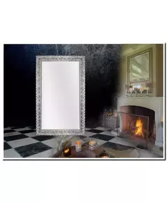 Barokke spiegel Sergio Cristal zilver