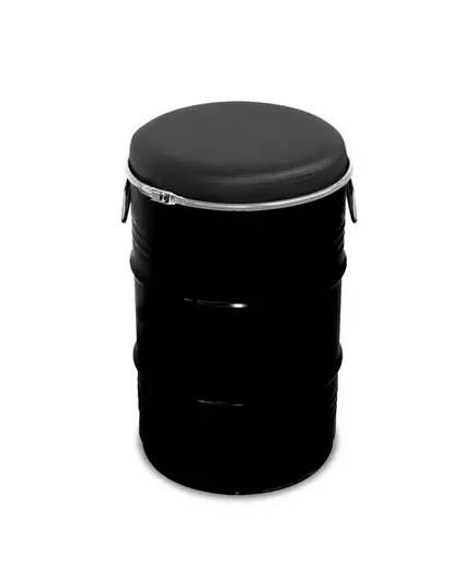 Barrelkings Barrel seat industrieel kruk 60L olievat zwart